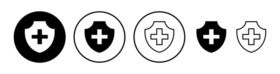 Health insurance icon vector. medical insurance icon