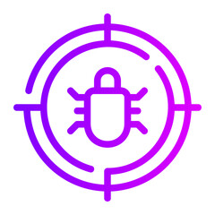 anti virus shield gradient icon