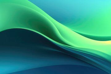 An abstract background formed by blue and green lines.