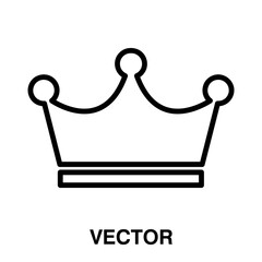 Crown Icon in trendy flat style isolated on white background, Crown symbol for your web site design, logo, app