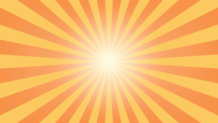 orange and yellow sunburst background for graphic design element