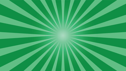 green sunburst background for graphic design element