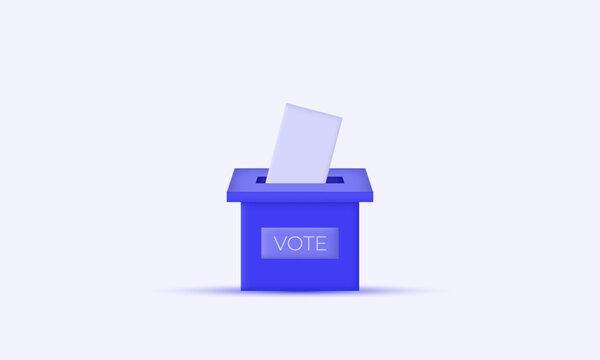 illustration creative voting 3d vector icon modern isolated on background.3d design cartoon style. 