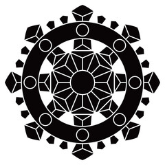 Fototapeta premium 家紋です。行者輪宝といます。