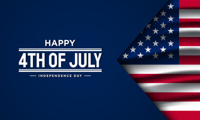 Happy 4th of July USA Independence Day Background Design.