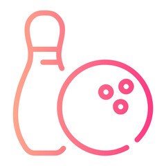 bowling gradient icon