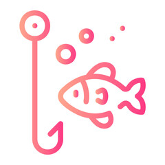 fishing gradient icon