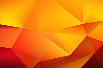 Yellow orange abstract background, Geometric shapes, Color gradient