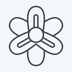 Fototapeta premium Icon Hyacinth. related to Flowers symbol. line style. simple design editable. simple illustration