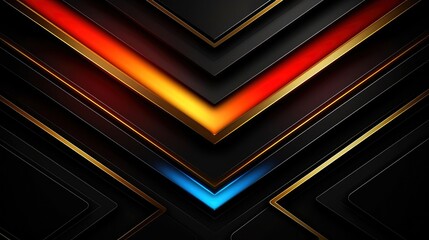 Fototapeta premium Modern futuristic dark background. Abstract futuristic background with modern shape. Techology futuristic background, Generative AI illustration