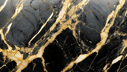 Obraz na płótnie Canvas Gold and white Patterned natural of Black marble texture background for Texture.