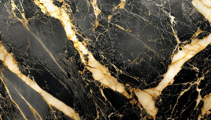 Gold and white Patterned natural of Black marble texture background for Texture.