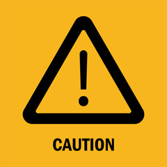 Caution Icon  Warning Sign Icon. Vector illustration.