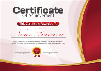 illustration certificate design 