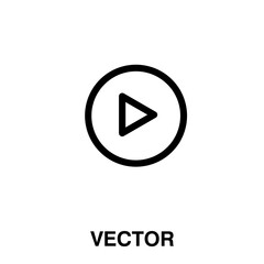 Play button web icon vector illustration on white background..eps