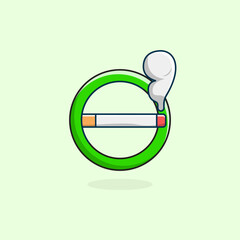 No smoking area, don't smoke