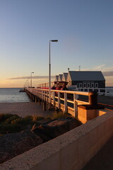 Fototapeta premium pier at sunset