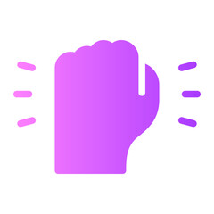 fist gradient icon