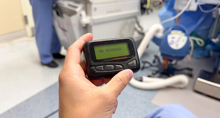 Pager symbolizes instant communication, efficiency, connection, and the era of reliable wireless messaging and urgent notifications