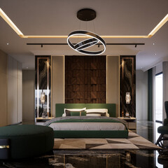 3D Render Bedroom Design