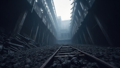 coal mining industrial site