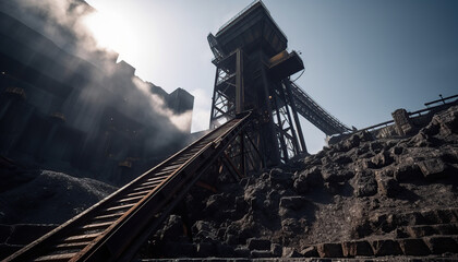 coal minning industrial site