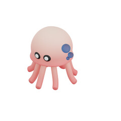 3D Jellyfish Illustration