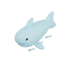 3D Shark Illustration