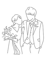 people in a meeting sketch illustration marry mylove