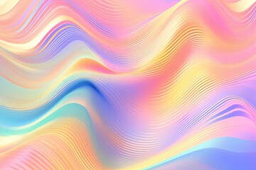 texture of holographic wave wallpaper background