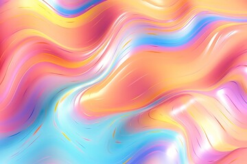 Obraz premium texture of holographic wave wallpaper background