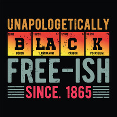 unapologetically black Free ish Since. 1865
