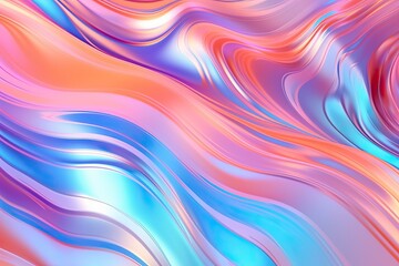 Fototapeta premium texture of holographic wave wallpaper background