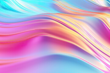 Obraz premium texture of holographic wave wallpaper background