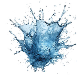 Fototapeta na wymiar blue water splash . Generative AI