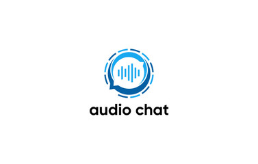 chat audio innovation logo design