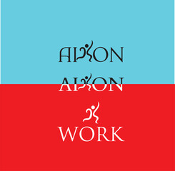 Abstract Running Man Delivery Sport Fitness Logo design vector template,  style.