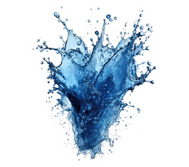 Fototapeta na wymiar blue water splash . Generative AI
