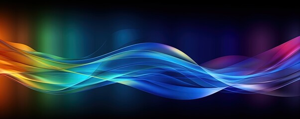 Abstract wallpaper Smooth Soothing Silk Wave, Ai Generative	