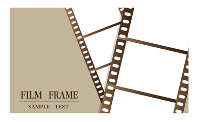 茶色いフィルムフレーム