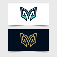 Modern letter MV logo illustration design for your company or business