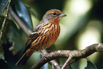 Fototapeta premium bird sits on a branch
