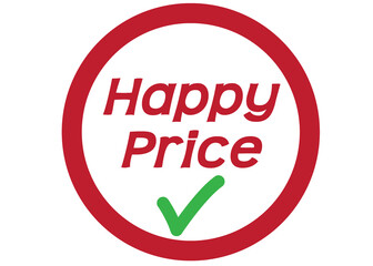 Best Price  Good Choice Happy Price Banner Label and Stickers