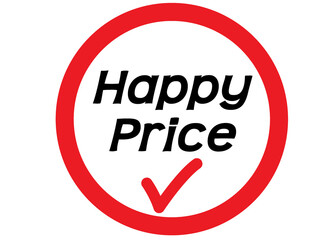 Best Price  Good Choice Happy Price Banner Label and Stickers