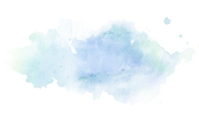 Abstract watercolor background sky blue.