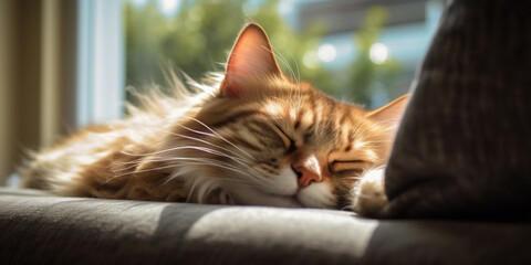 sleeping cat ai generative