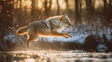 wolf jump