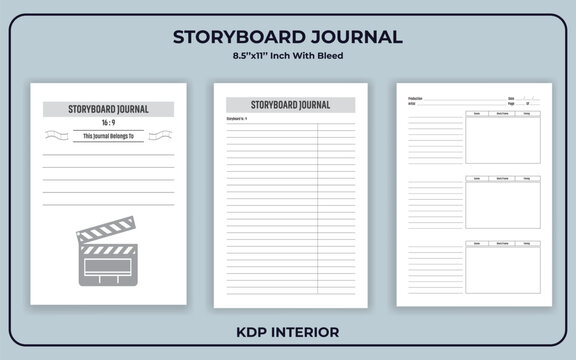 Professional Story Board Note book