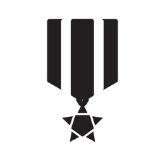 medal millitary award icon vector illustration