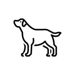 Black line icon for bitch 